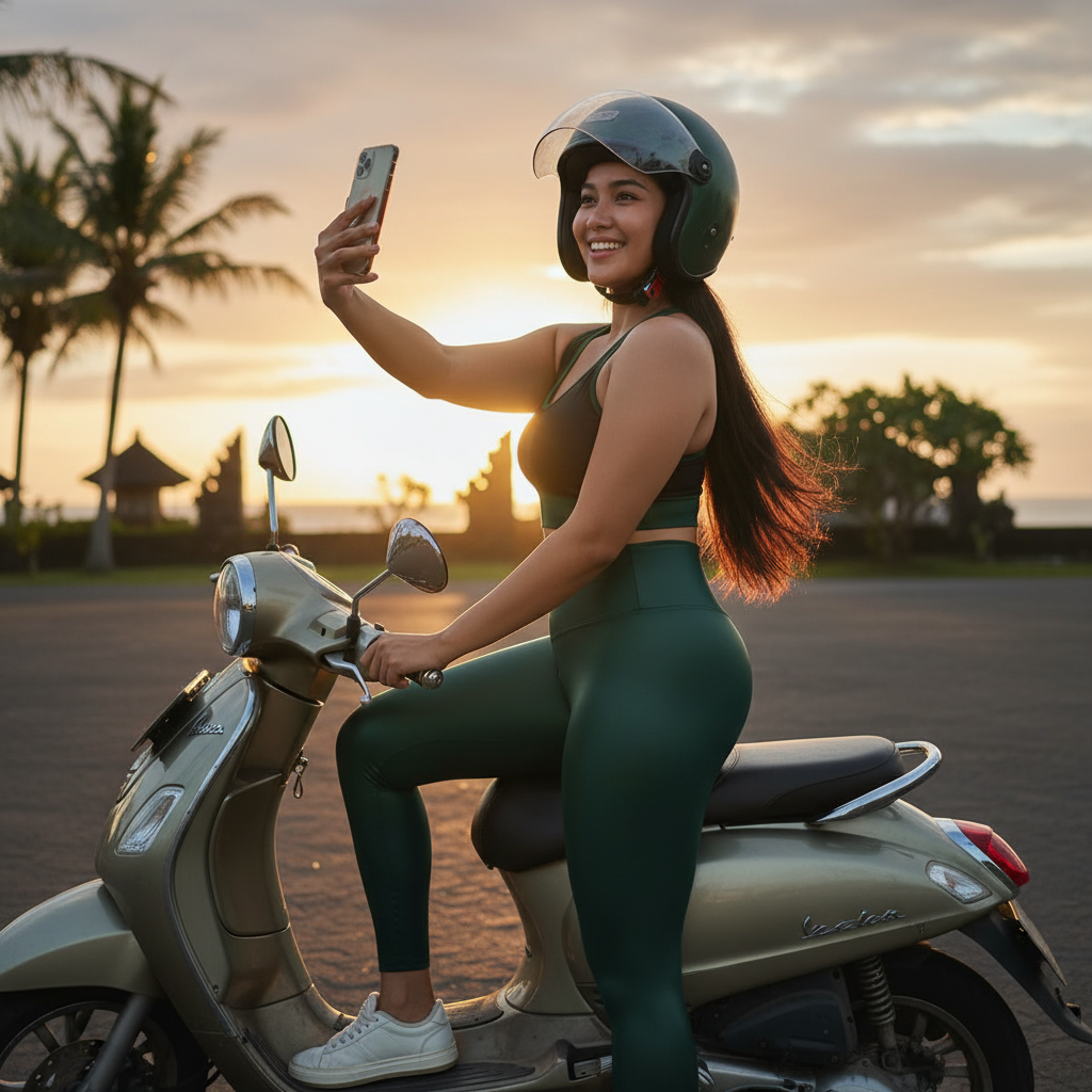 🤎🔮 VENYTH Cosmic Curve – High-Rise Leather Look Leggings – Ladies 🔮🤎™️