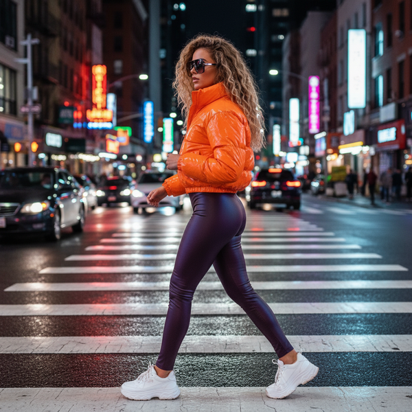 Trendige Neonjacke für Frauen
